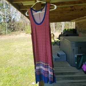 Pink & Navy Tribal Dress